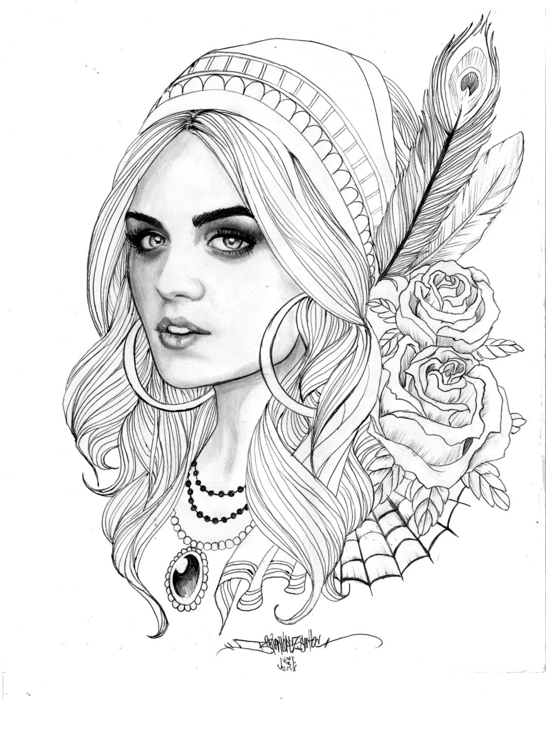 55+ Adult Coloring Pages Finished to Perfection - #7 is Stunning 95