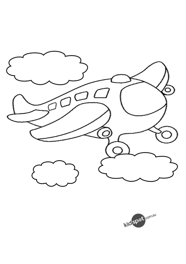 Air Plane Coloring Pages Free Printable 101