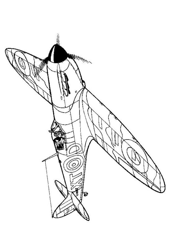 Air Plane Coloring Pages Free Printable 102