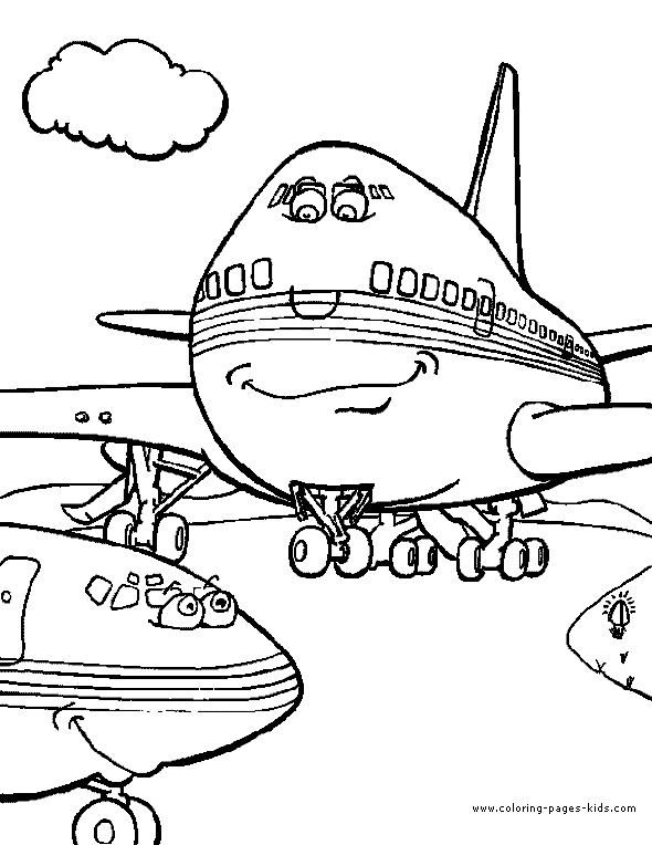 Air Plane Coloring Pages Free Printable 109