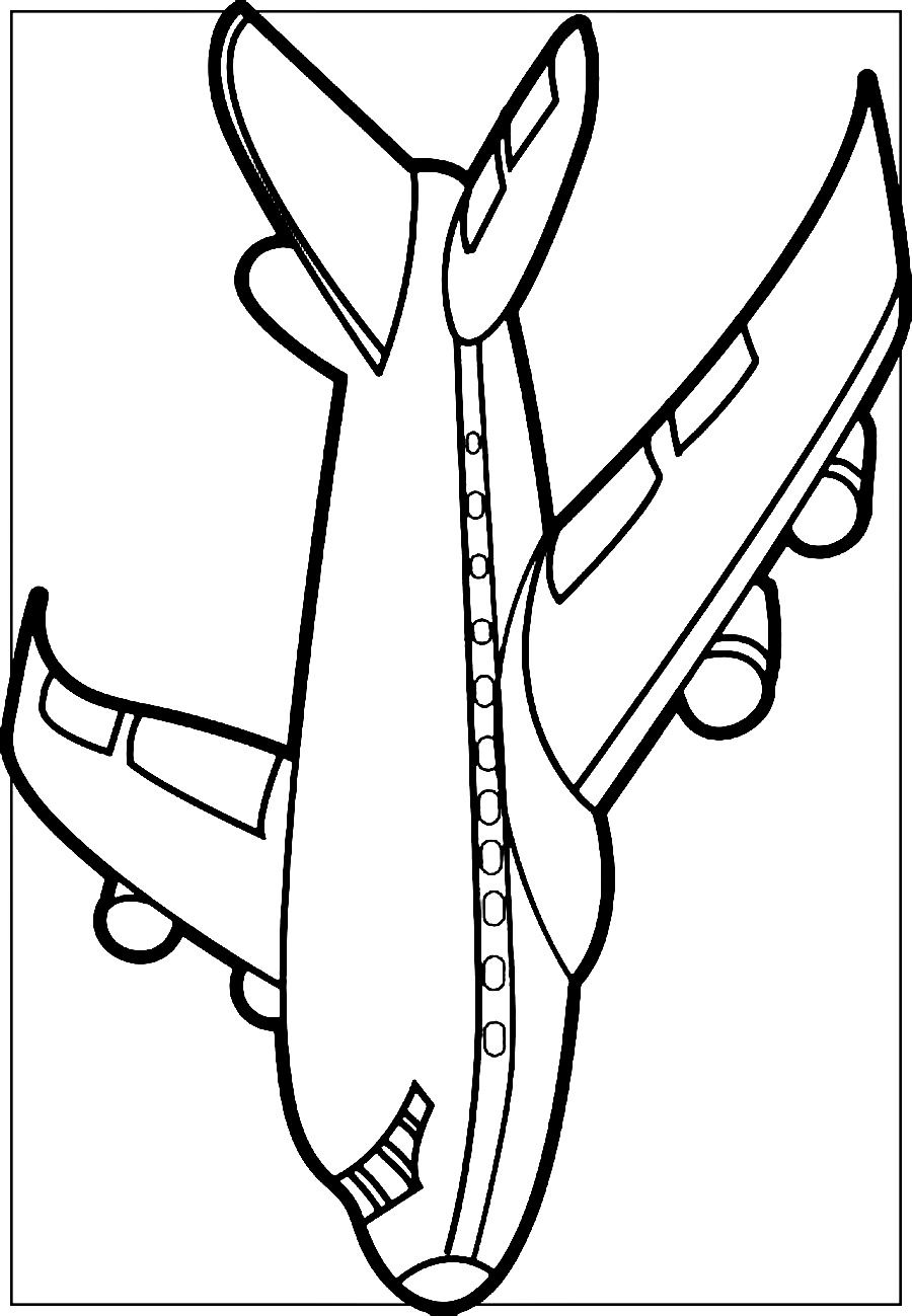 Air Plane Coloring Pages Free Printable 110