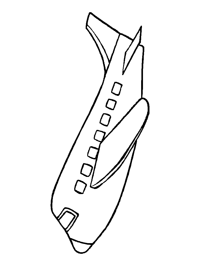 Air Plane Coloring Pages Free Printable 111