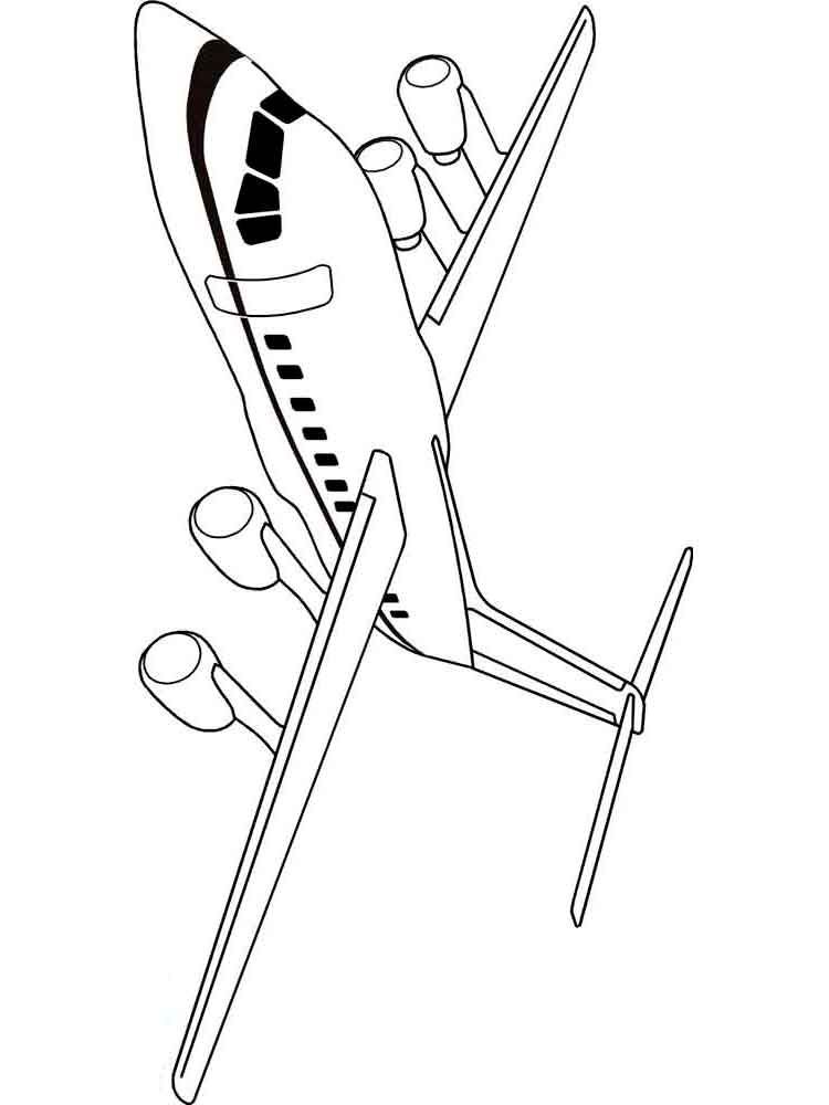 Air Plane Coloring Pages Free Printable 129