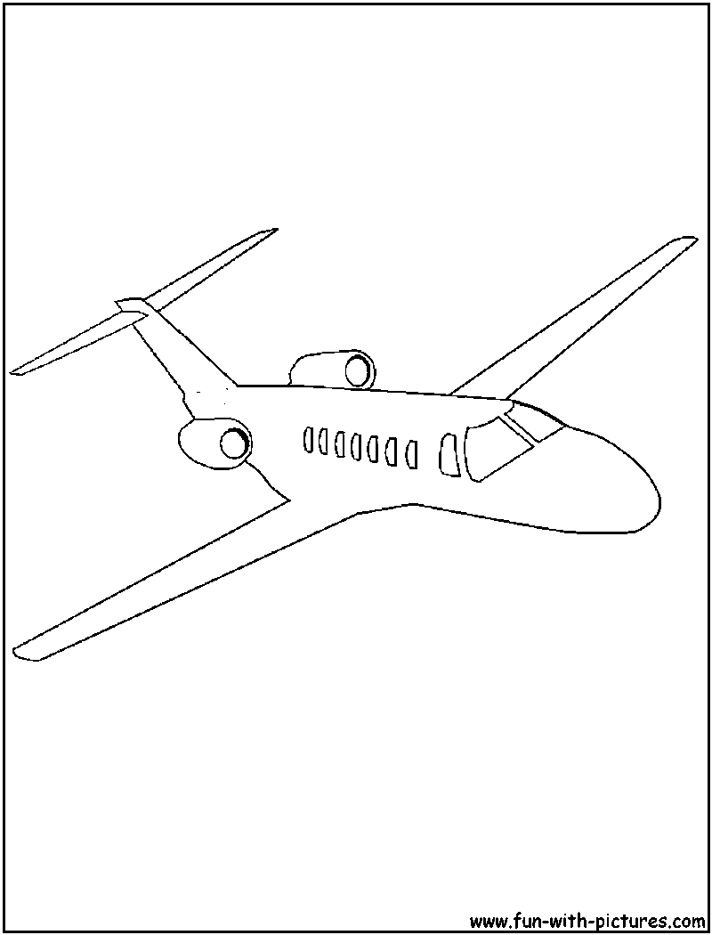 Air Plane Coloring Pages Free Printable 131