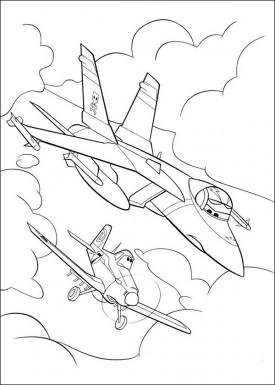 Air Plane Coloring Pages Free Printable 132