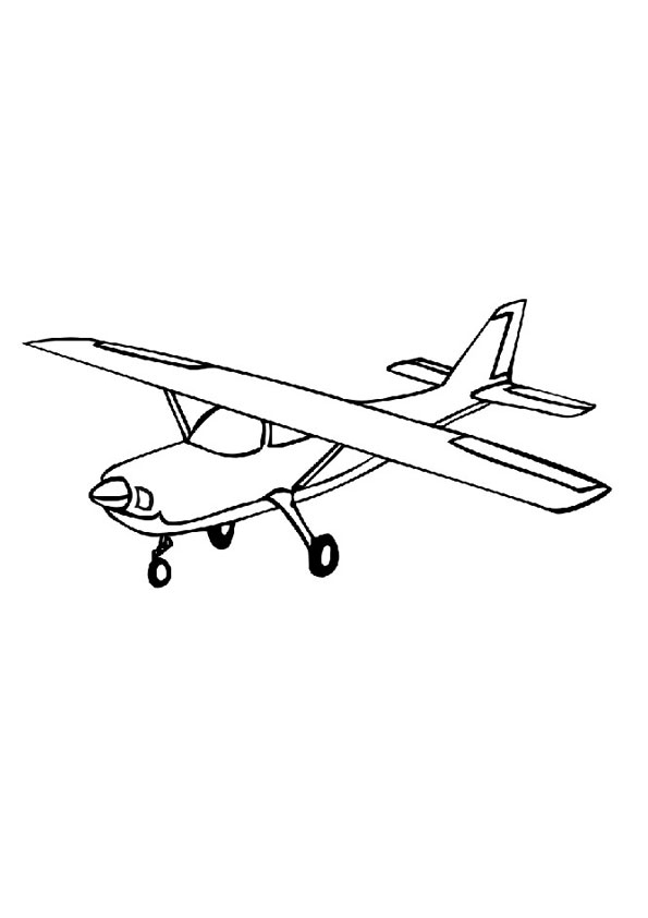 Air Plane Coloring Pages Free Printable 135