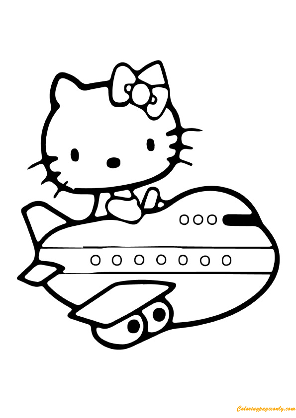 Air Plane Coloring Pages Free Printable 136