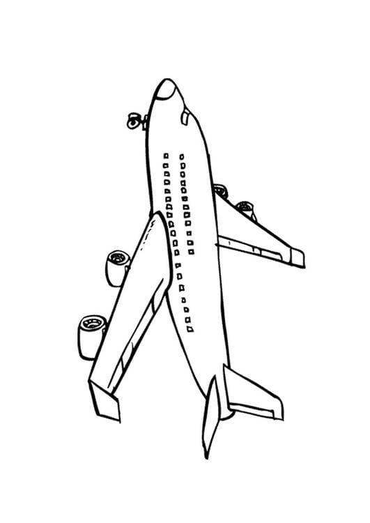 Air Plane Coloring Pages Free Printable 19