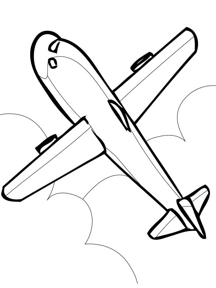 Air Plane Coloring Pages Free Printable 23