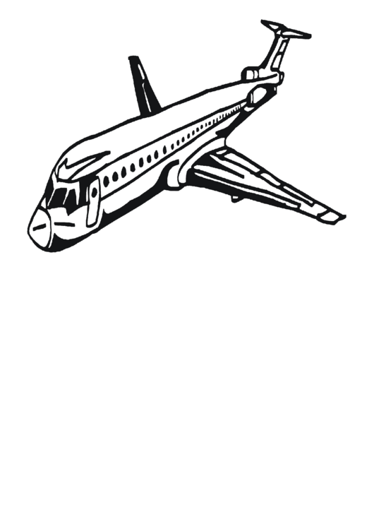 Air Plane Coloring Pages Free Printable 24