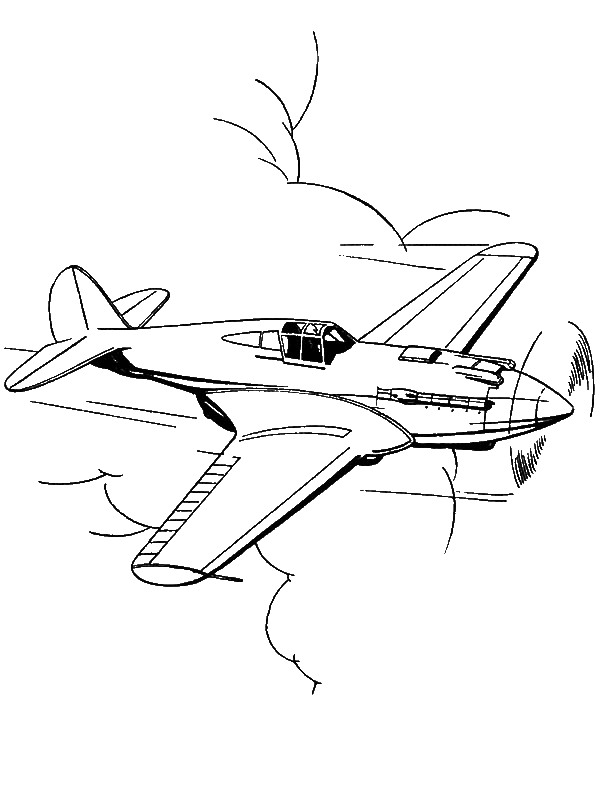 Air Plane Coloring Pages Free Printable 27