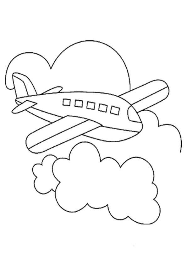 Air Plane Coloring Pages Free Printable 57