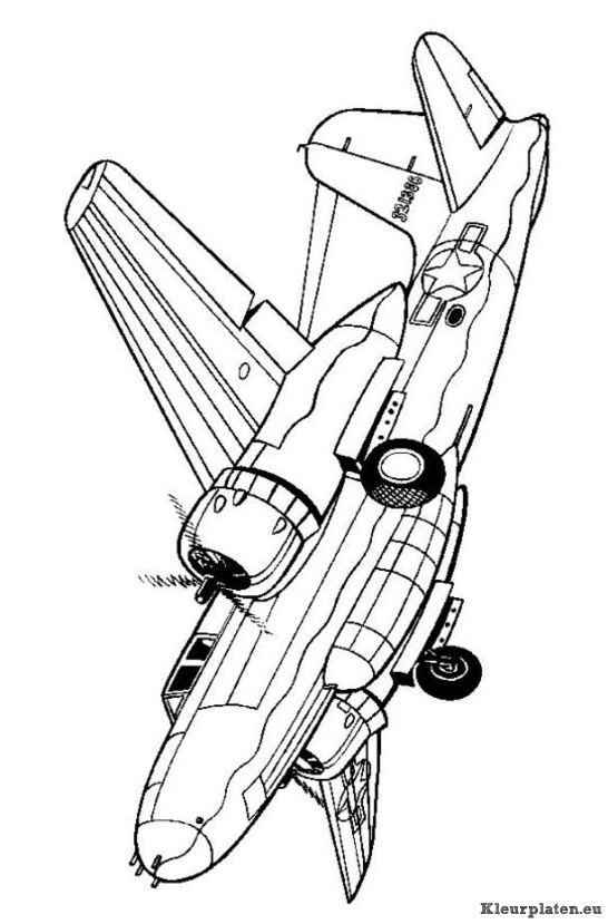 Air Plane Coloring Pages Free Printable 73