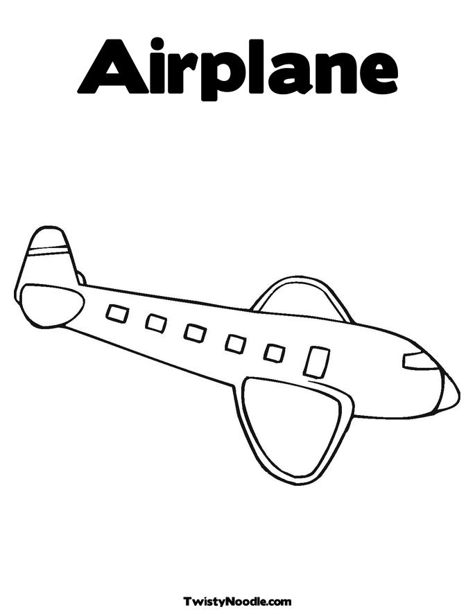 Air Plane Coloring Pages Free Printable 76