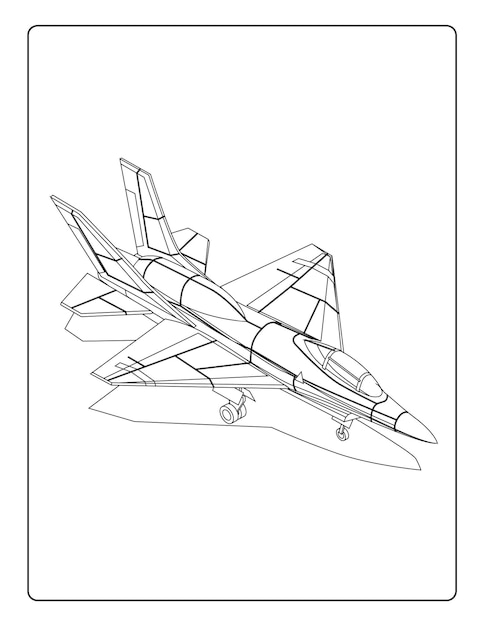 Air Plane Coloring Pages Free Printable 79