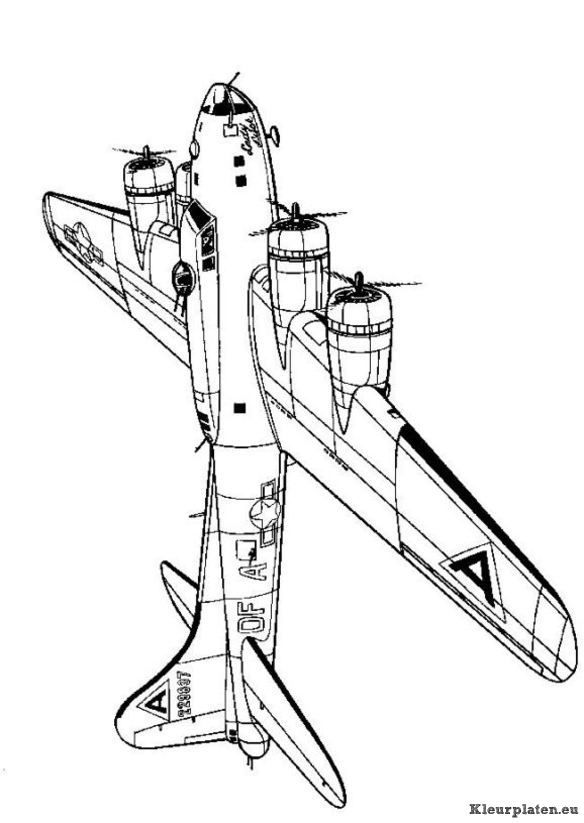 Air Plane Coloring Pages Free Printable 81