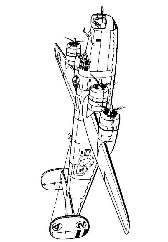 Air Plane Coloring Pages Free Printable 84