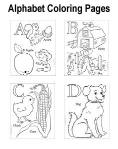 Alphabet Coloring Pages for Toddlers 136