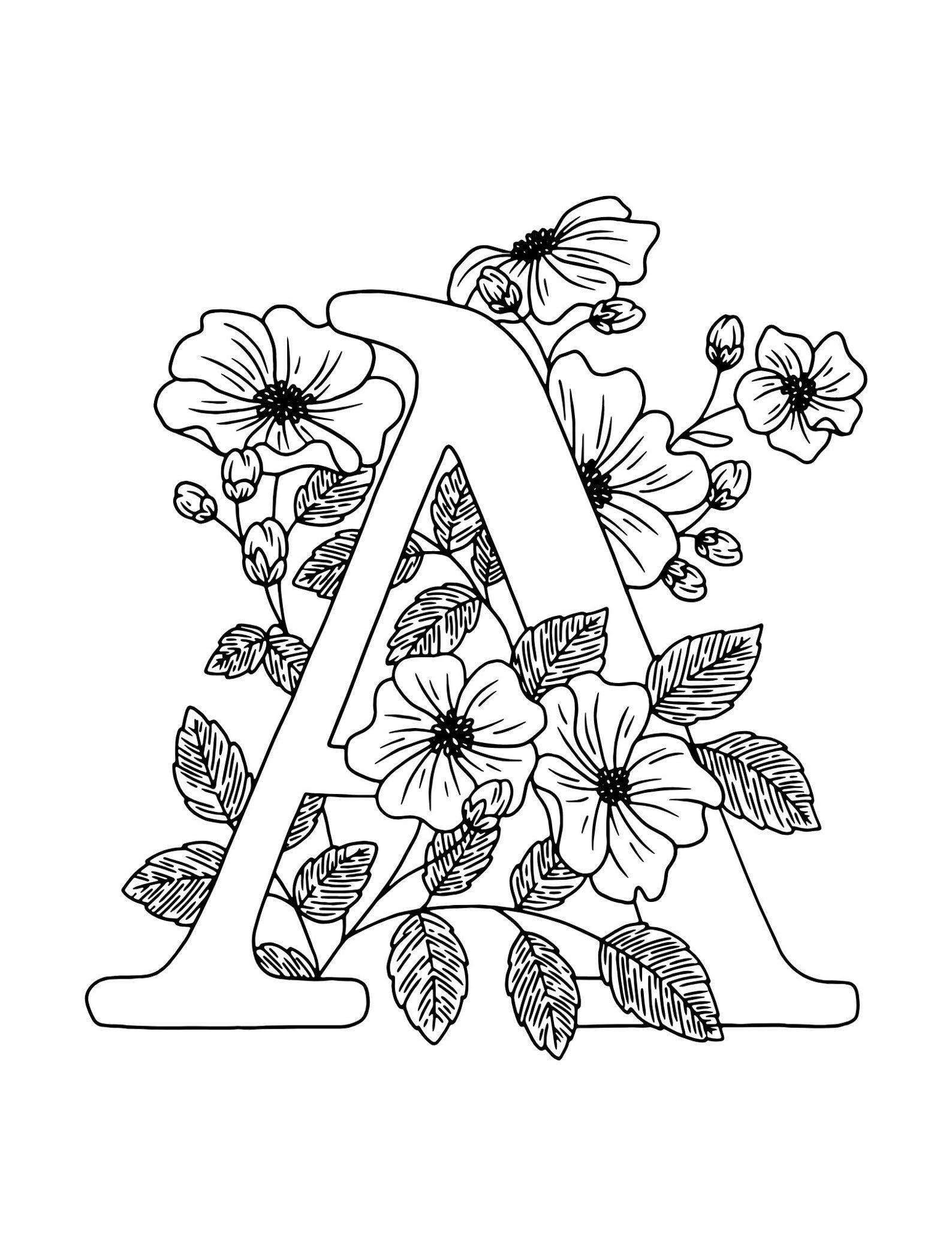 Alphabet Coloring Pages for Toddlers 18