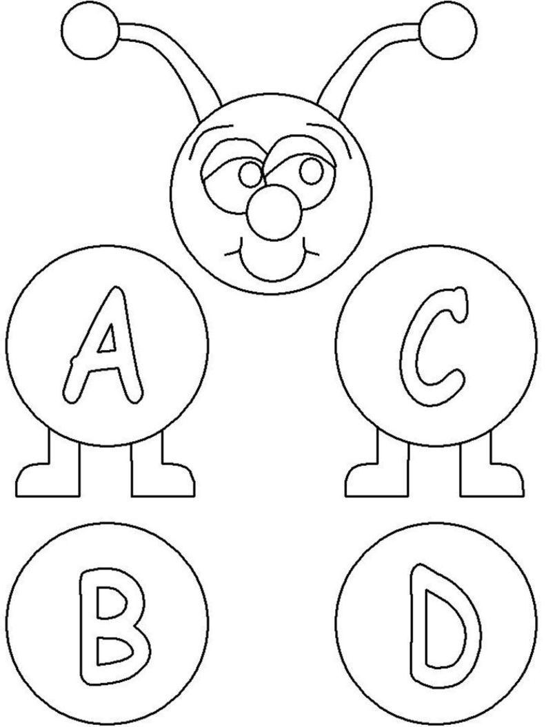 Alphabet Coloring Pages for Toddlers 20