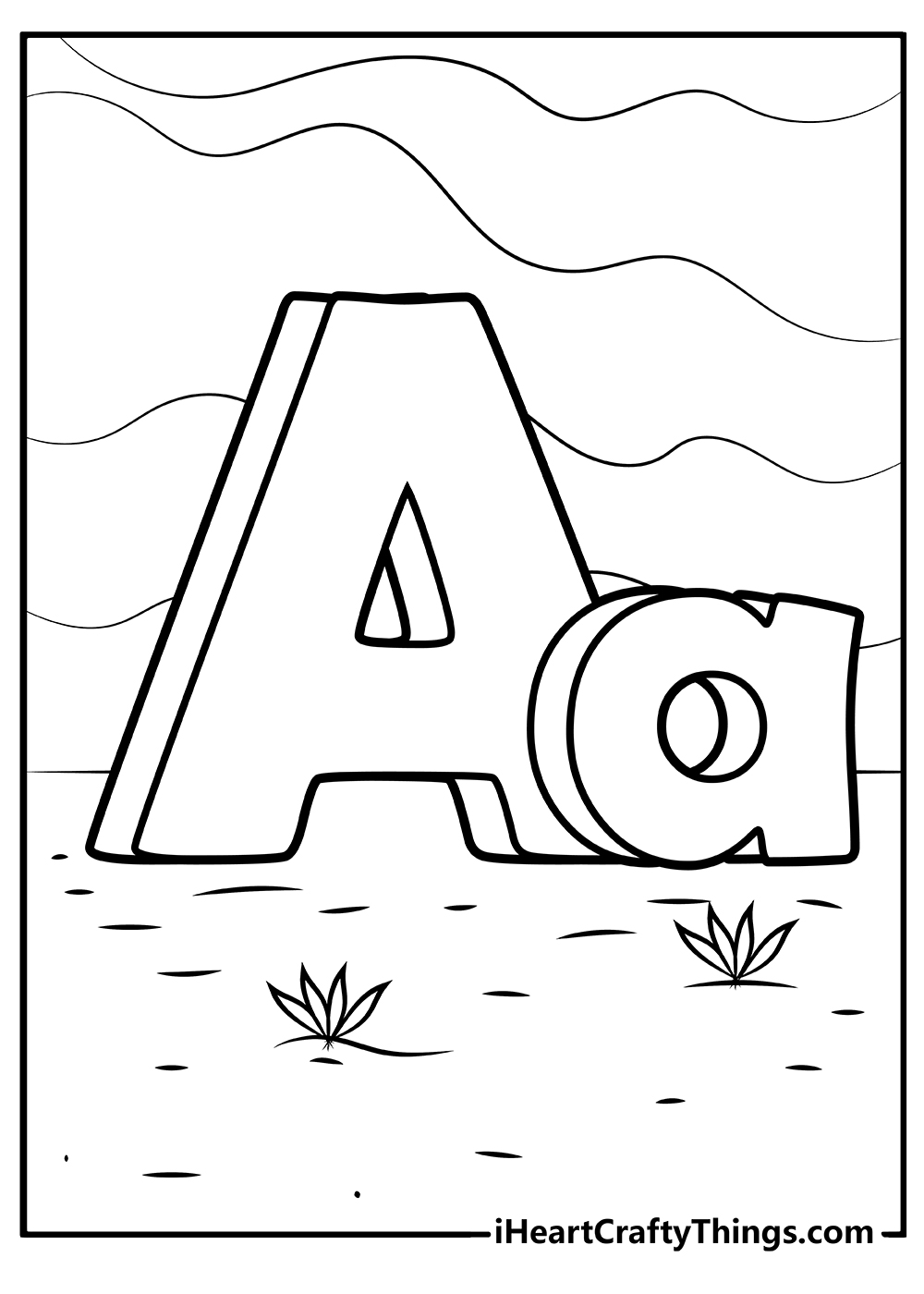 Alphabet Coloring Pages for Toddlers 25