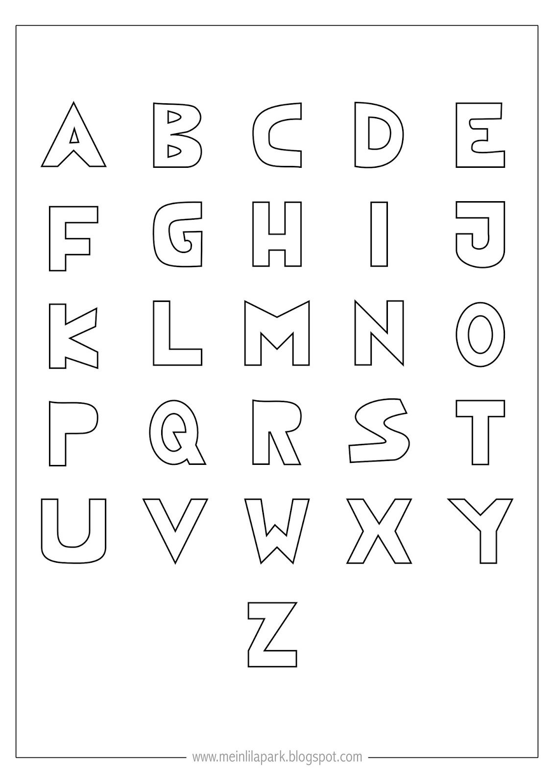 Alphabet Coloring Pages for Toddlers 26