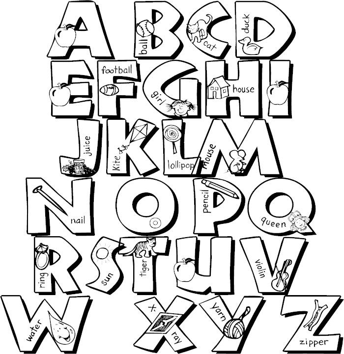 Alphabet Coloring Pages for Toddlers 66