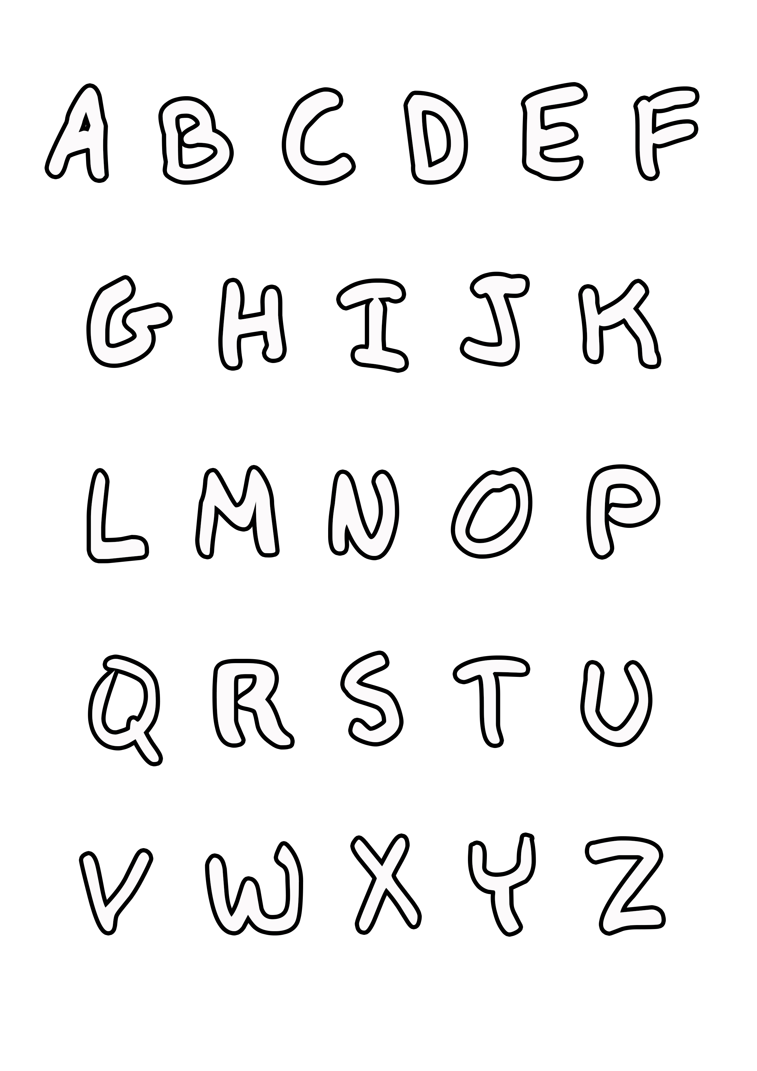 Alphabet Coloring Pages for Toddlers 70