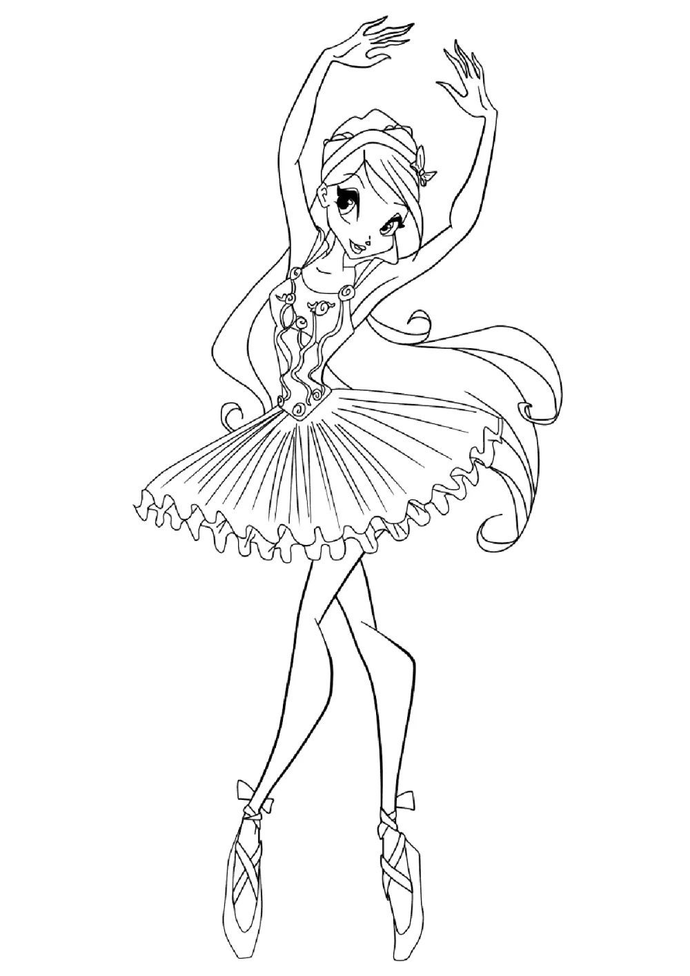 Ballerina Coloring Pages Free Printable 55