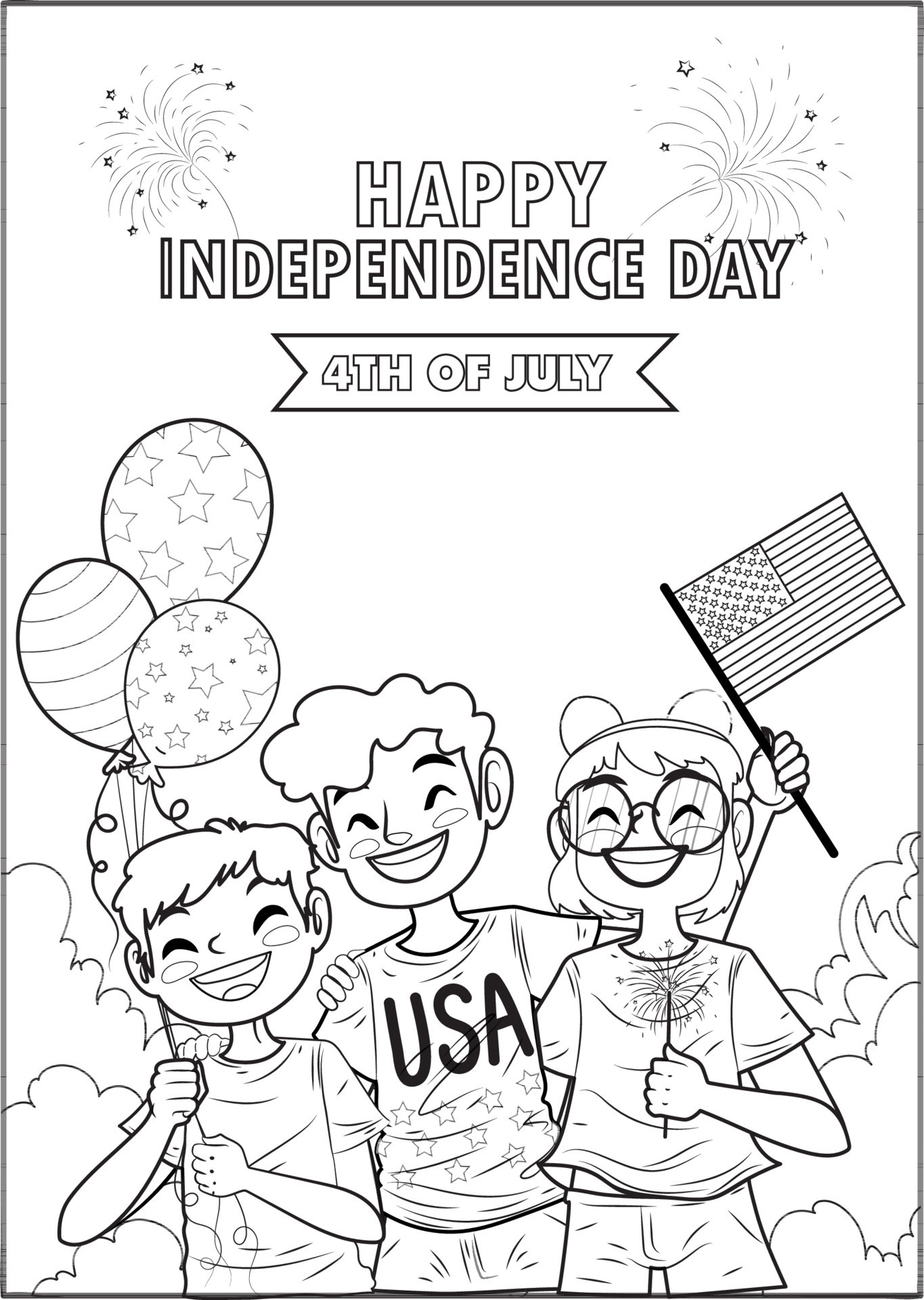 Celebrate Freedom with 4th of July: 180+ Free Coloring Pages 110