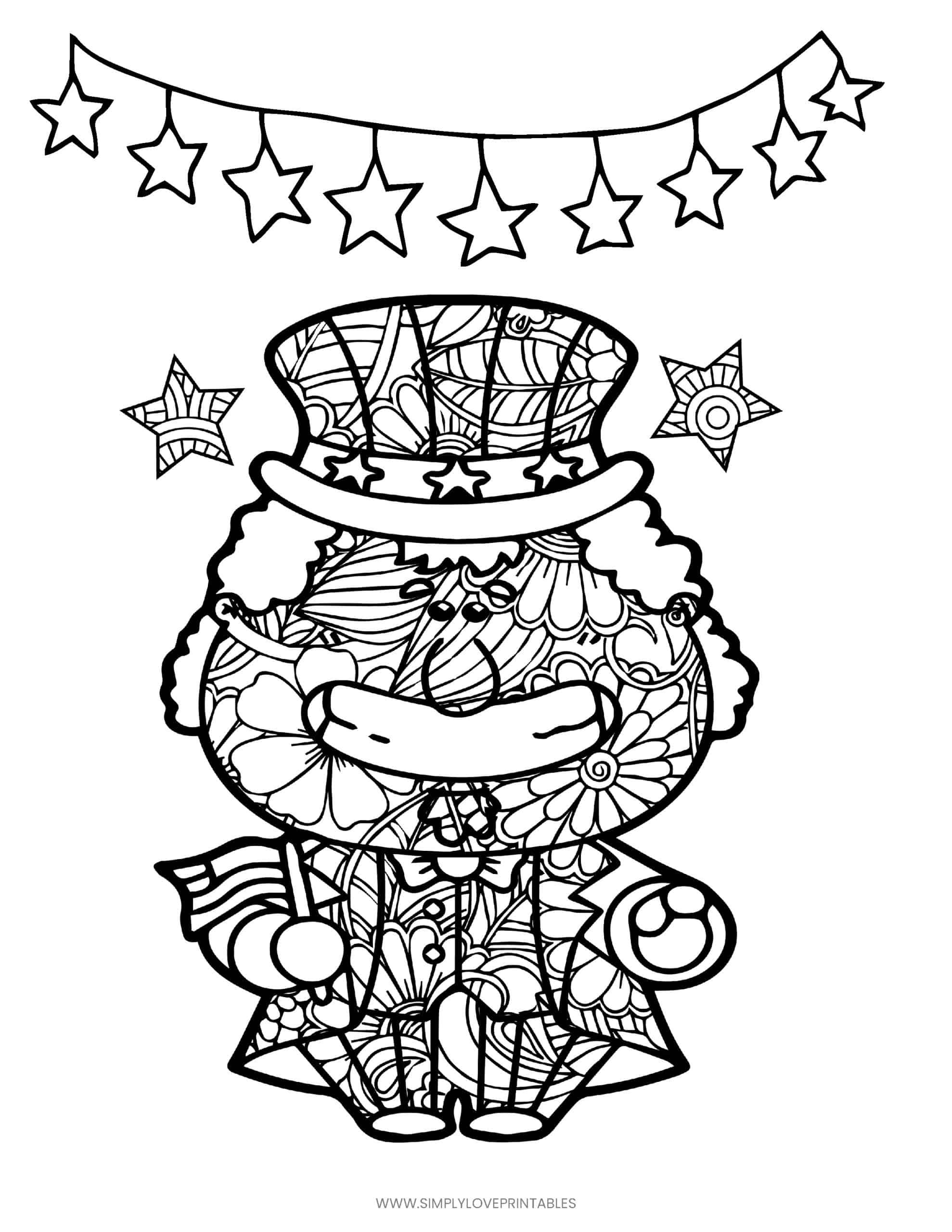 Celebrate Freedom with 4th of July: 180+ Free Coloring Pages 113