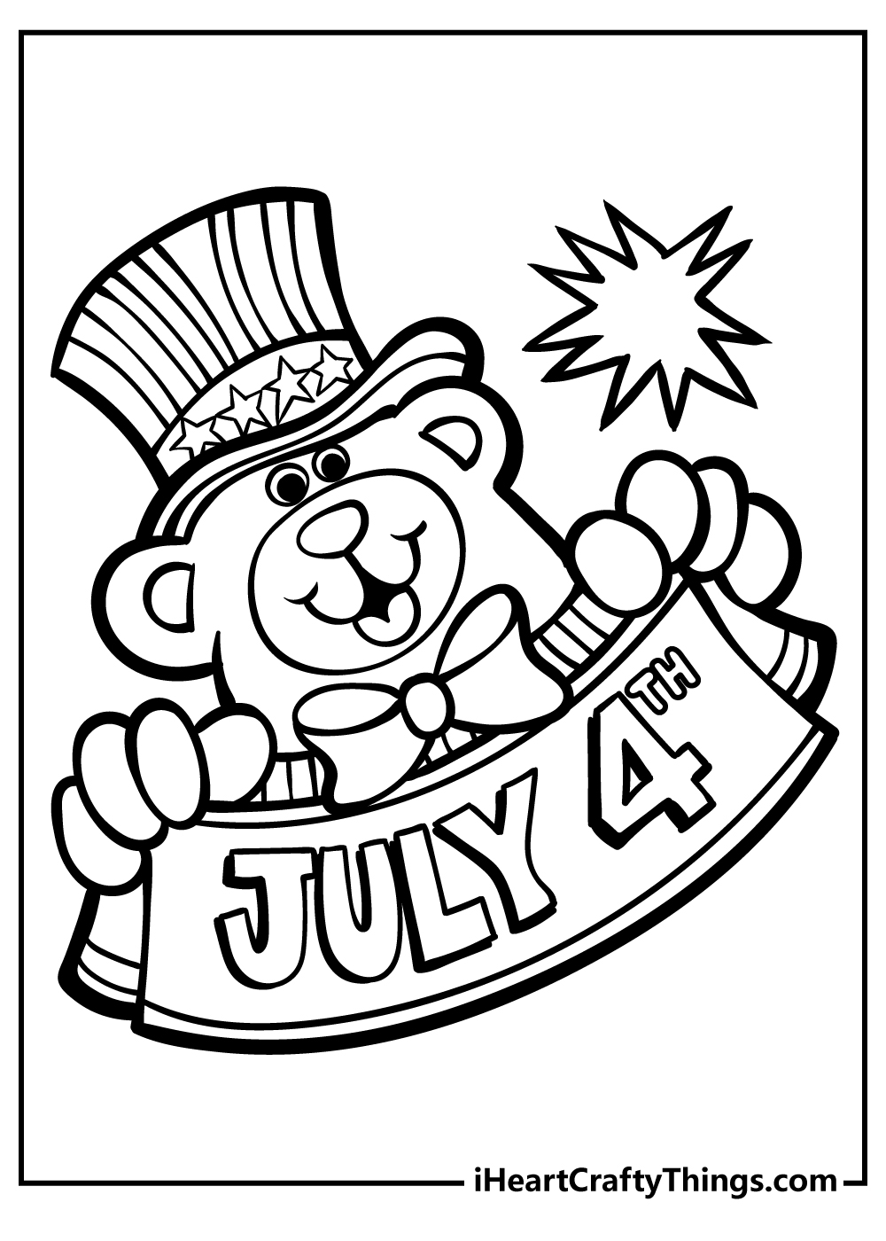 Celebrate Freedom with 4th of July: 180+ Free Coloring Pages 120