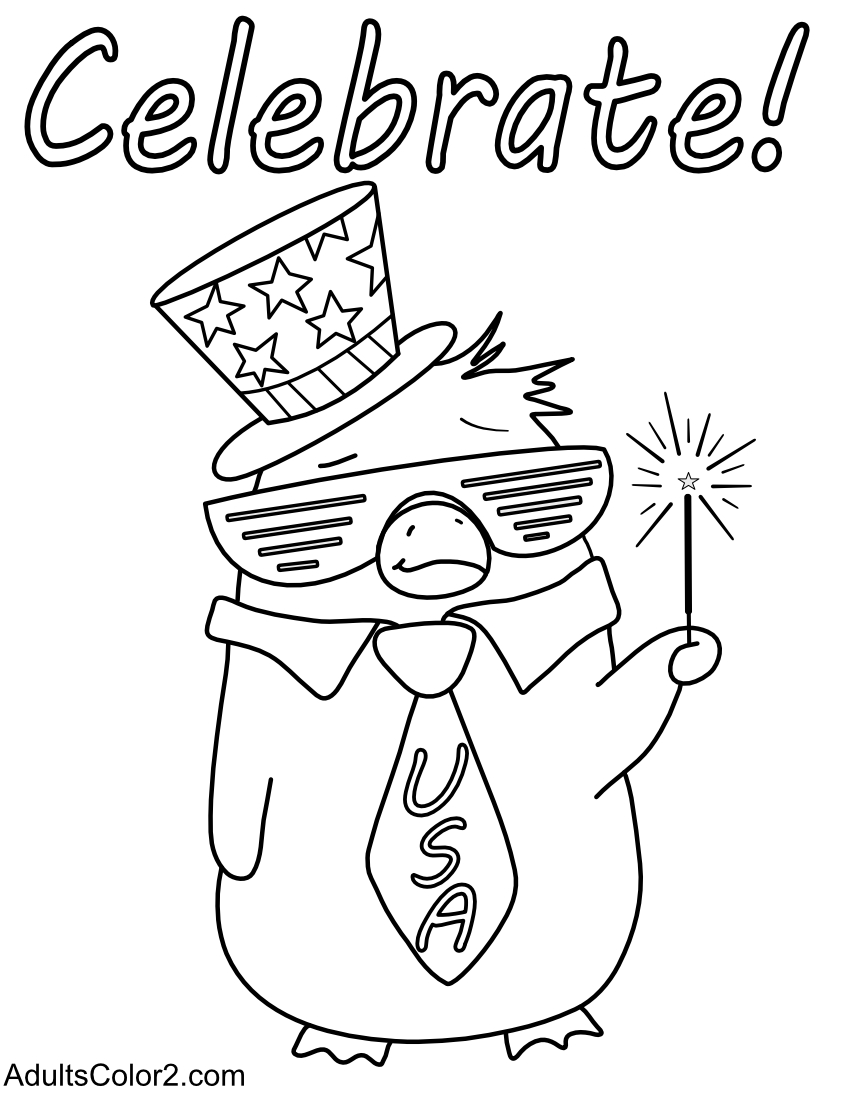 Celebrate Freedom with 4th of July: 180+ Free Coloring Pages 13