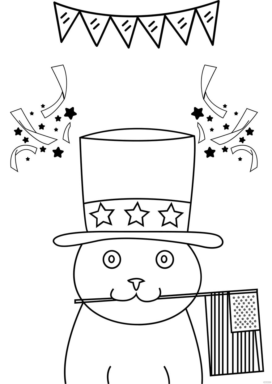 Celebrate Freedom with 4th of July: 180+ Free Coloring Pages 25