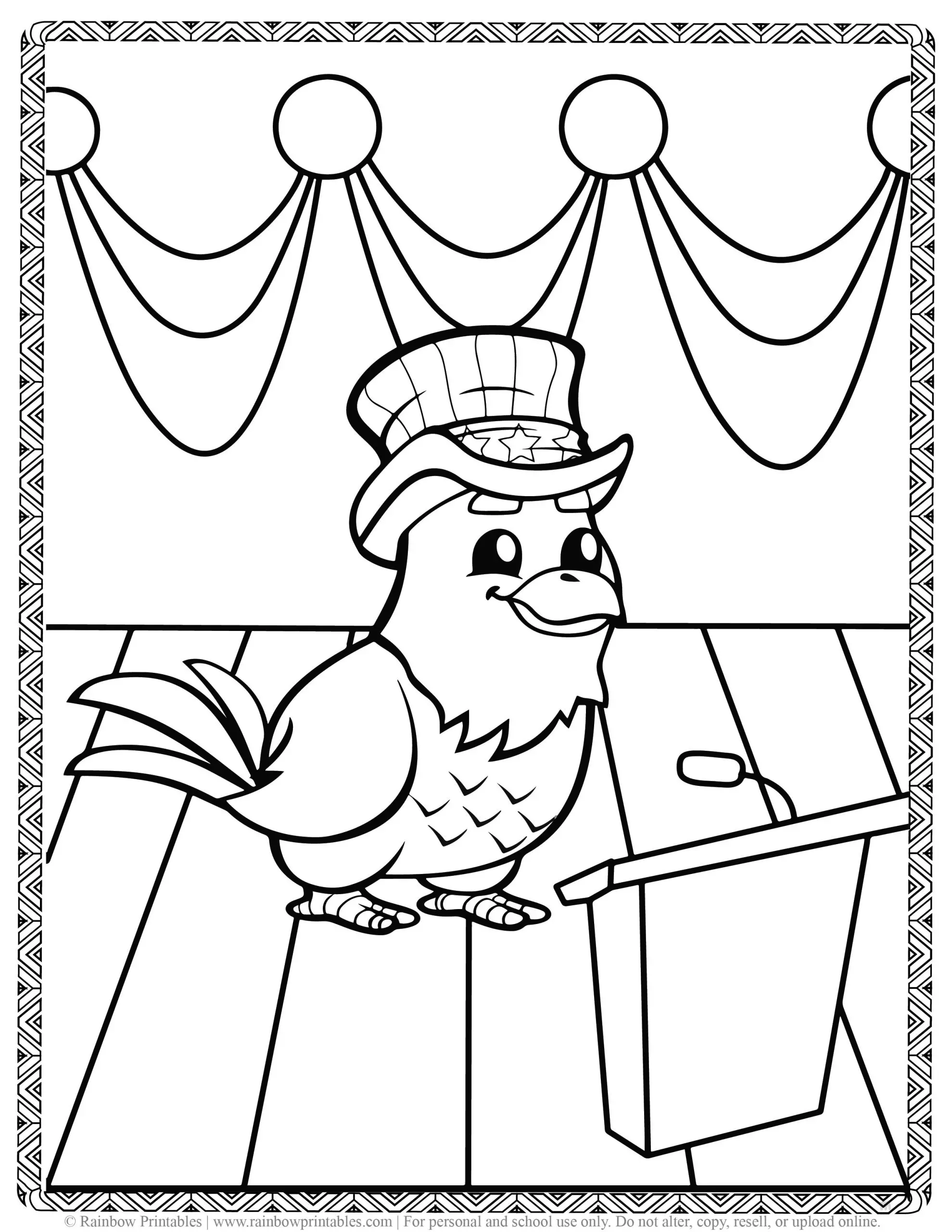 Celebrate Freedom with 4th of July: 180+ Free Coloring Pages 75