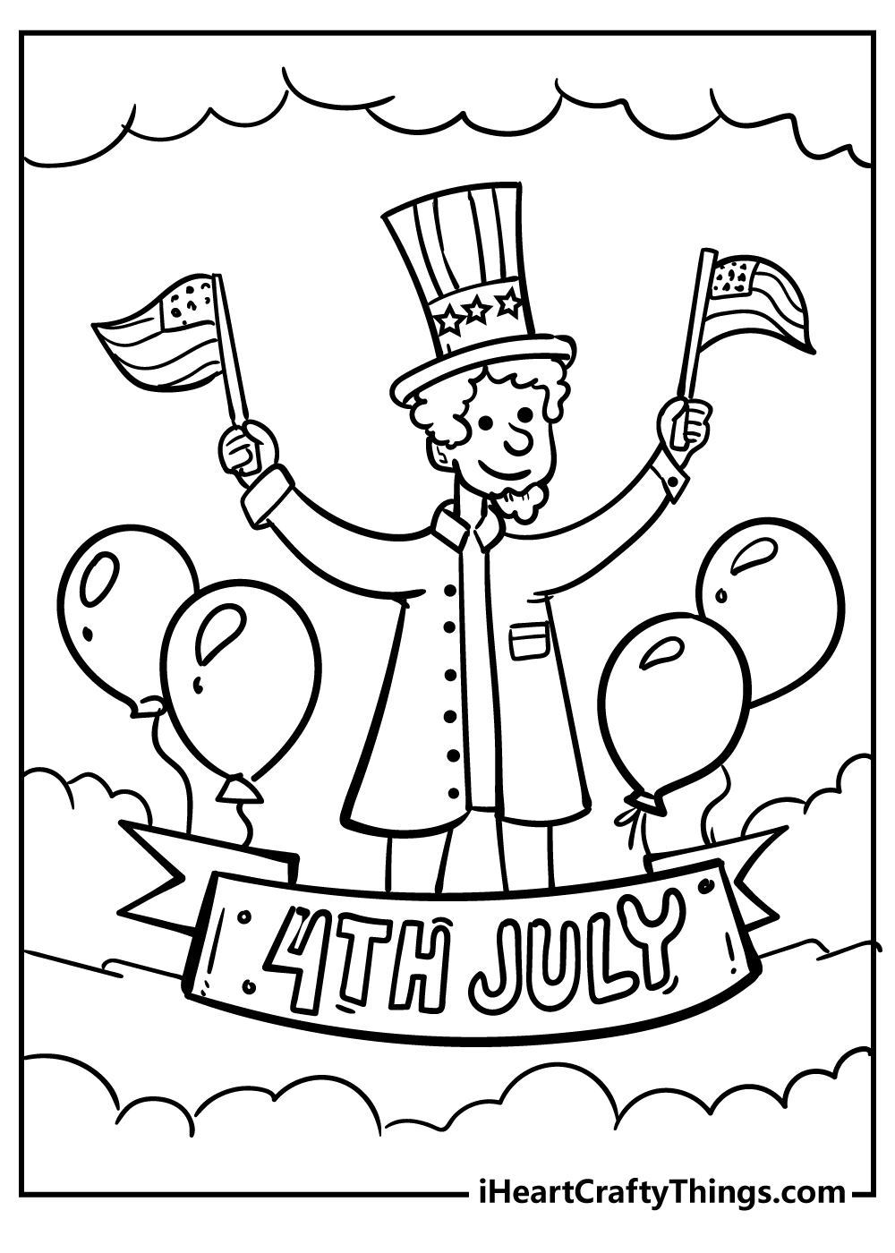 Celebrate Freedom with 4th of July: 180+ Free Coloring Pages 83