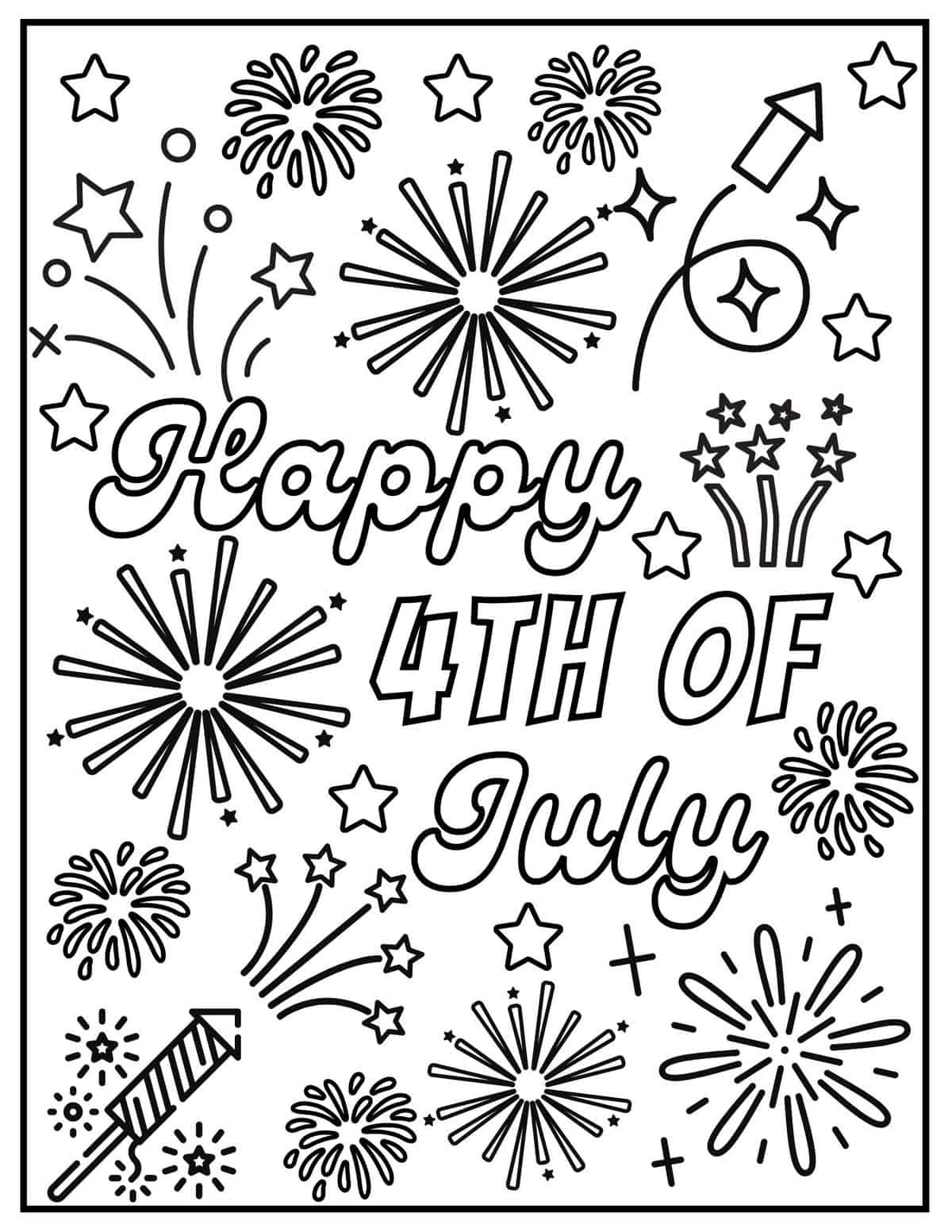 Celebrate Freedom with 4th of July: 180+ Free Coloring Pages 84