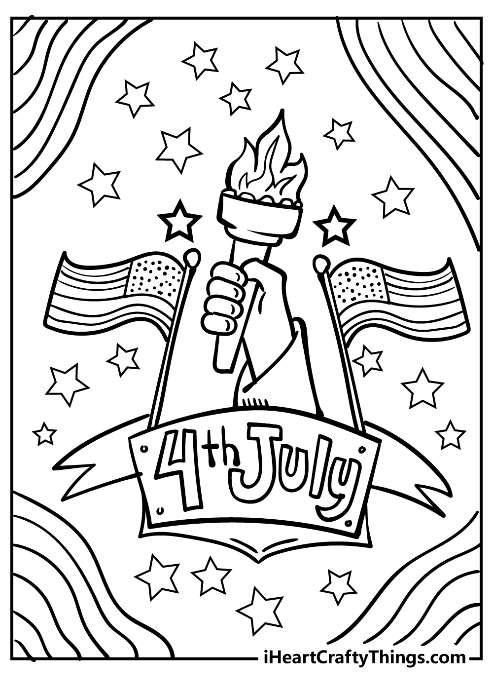 Celebrate Freedom with 4th of July: 180+ Free Coloring Pages 91
