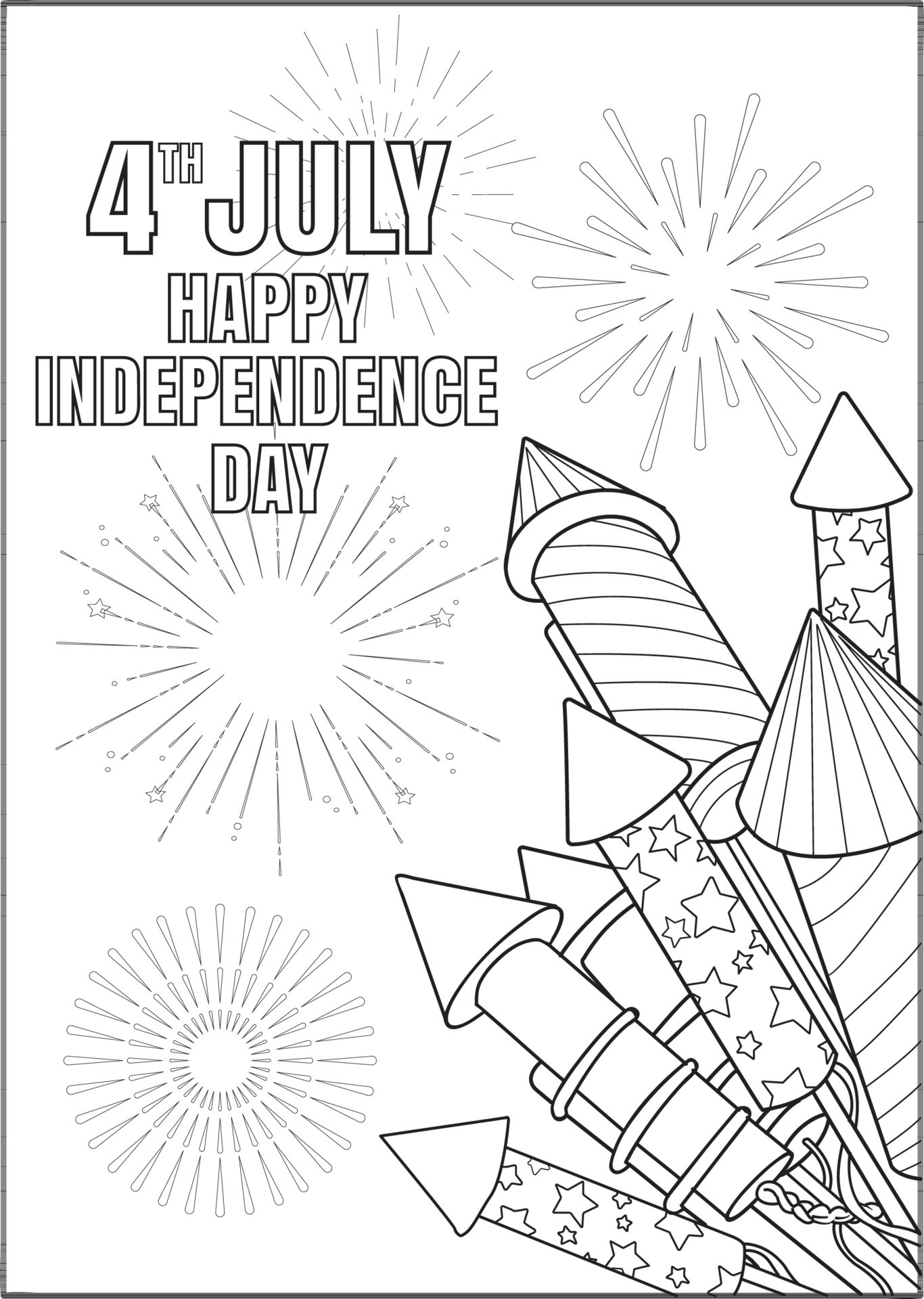 Celebrate Freedom with 4th of July: 180+ Free Coloring Pages 94