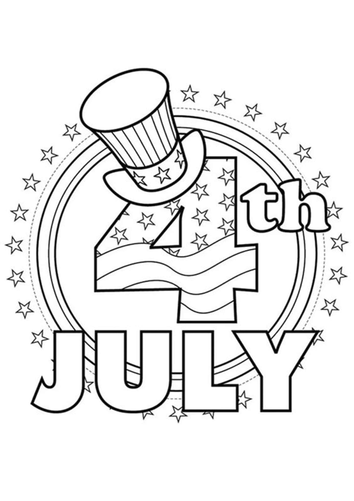 Celebrate Freedom with 4th of July: 180+ Free Coloring Pages 98