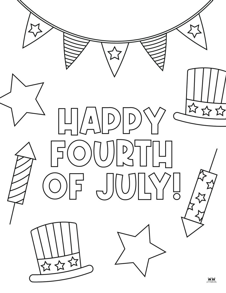 Celebrate Freedom with 4th of July: 180+ Free Coloring Pages 99
