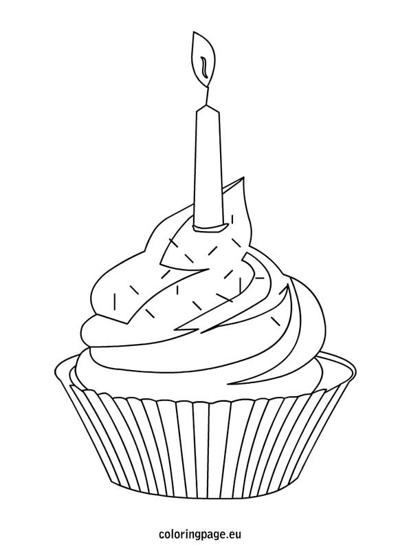 Cupcake Coloring Pages Free Printable 124
