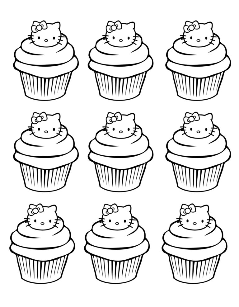 Cupcake Coloring Pages Free Printable 126