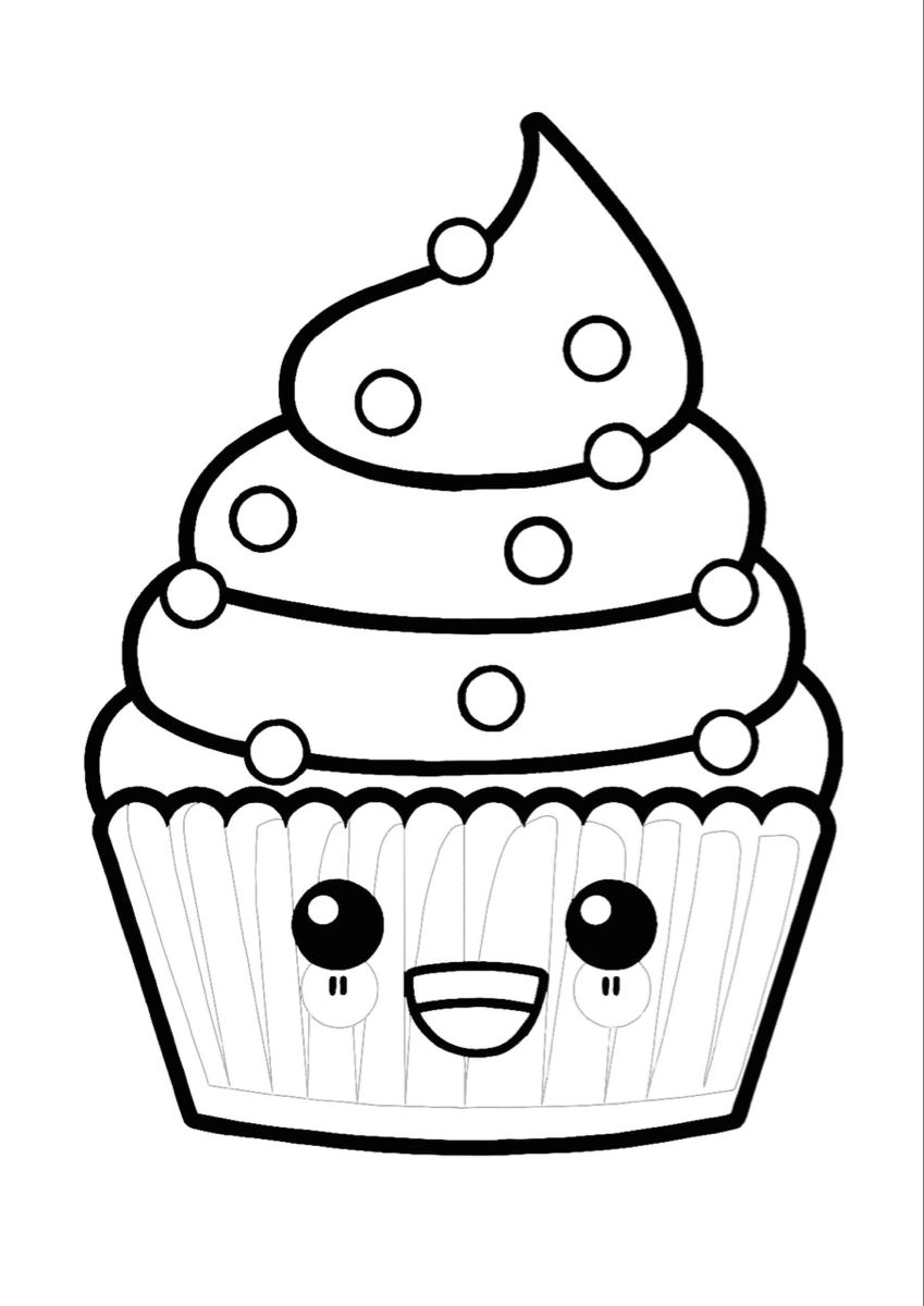 Cupcake Coloring Pages Free Printable 27