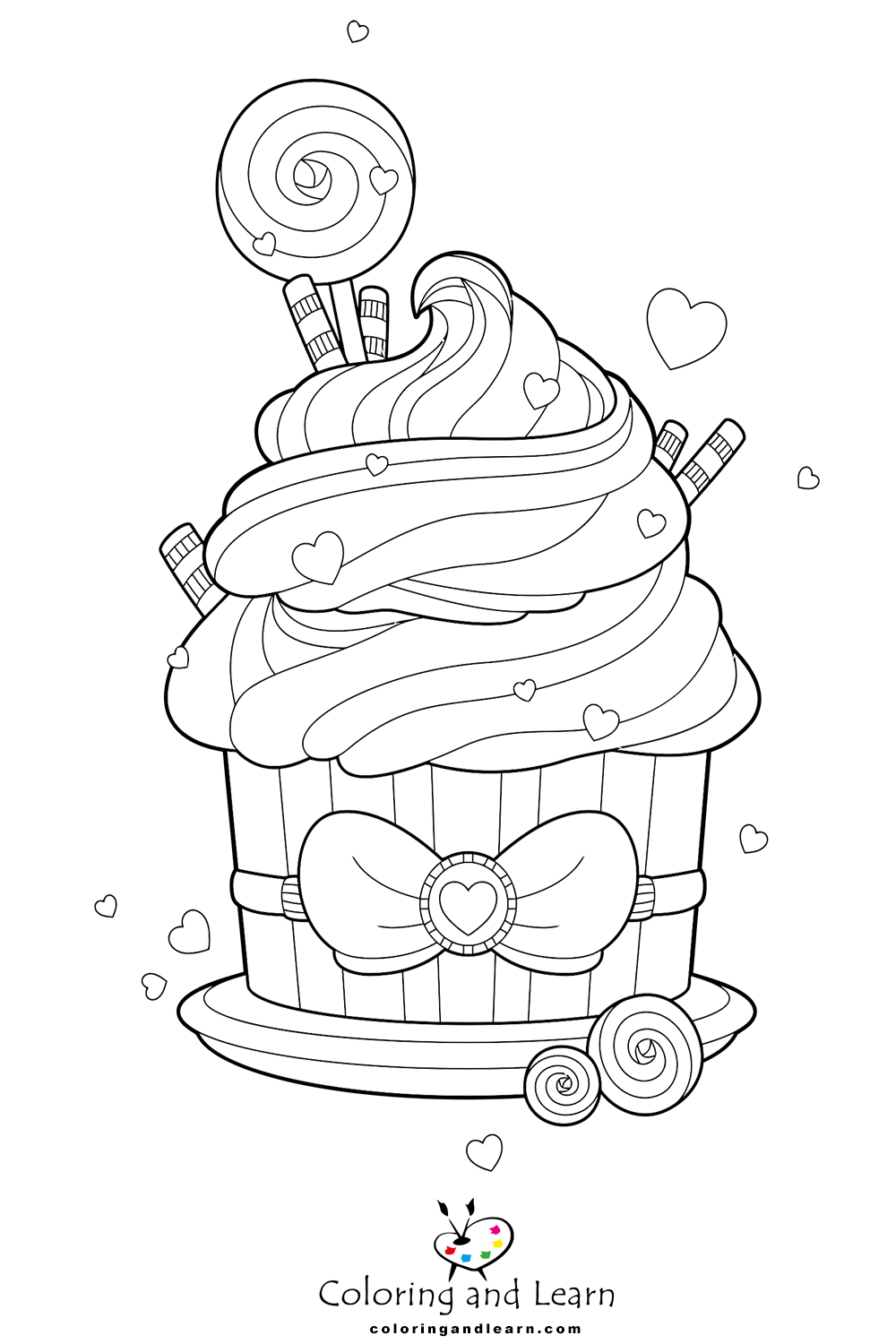 Cupcake Coloring Pages Free Printable 29