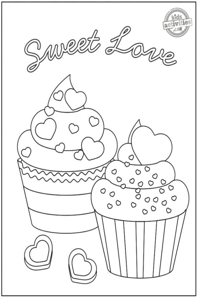 Cupcake Coloring Pages Free Printable 34