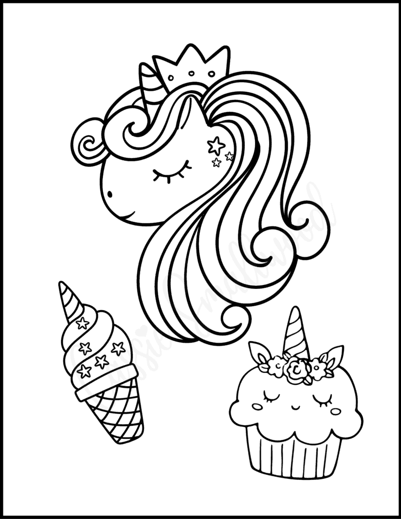 Cupcake Coloring Pages Free Printable 36