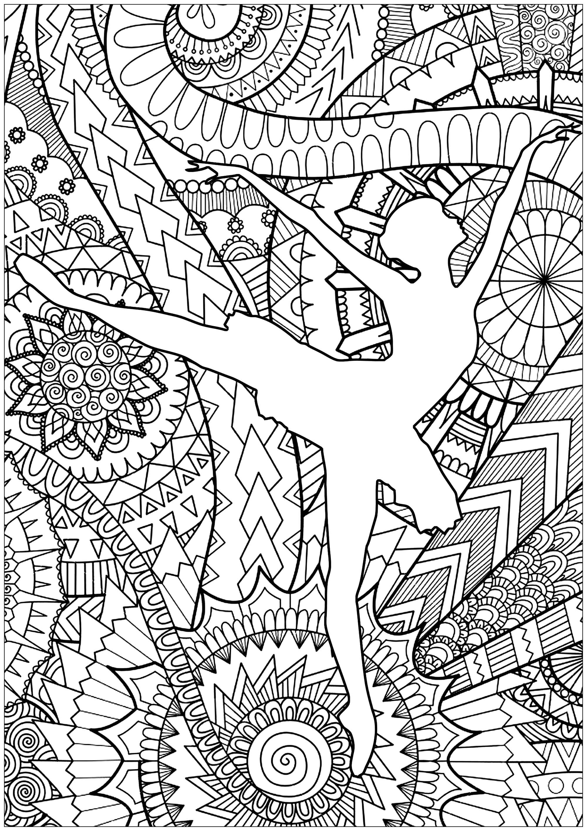 Dancers Coloring Pages Free Printable 115