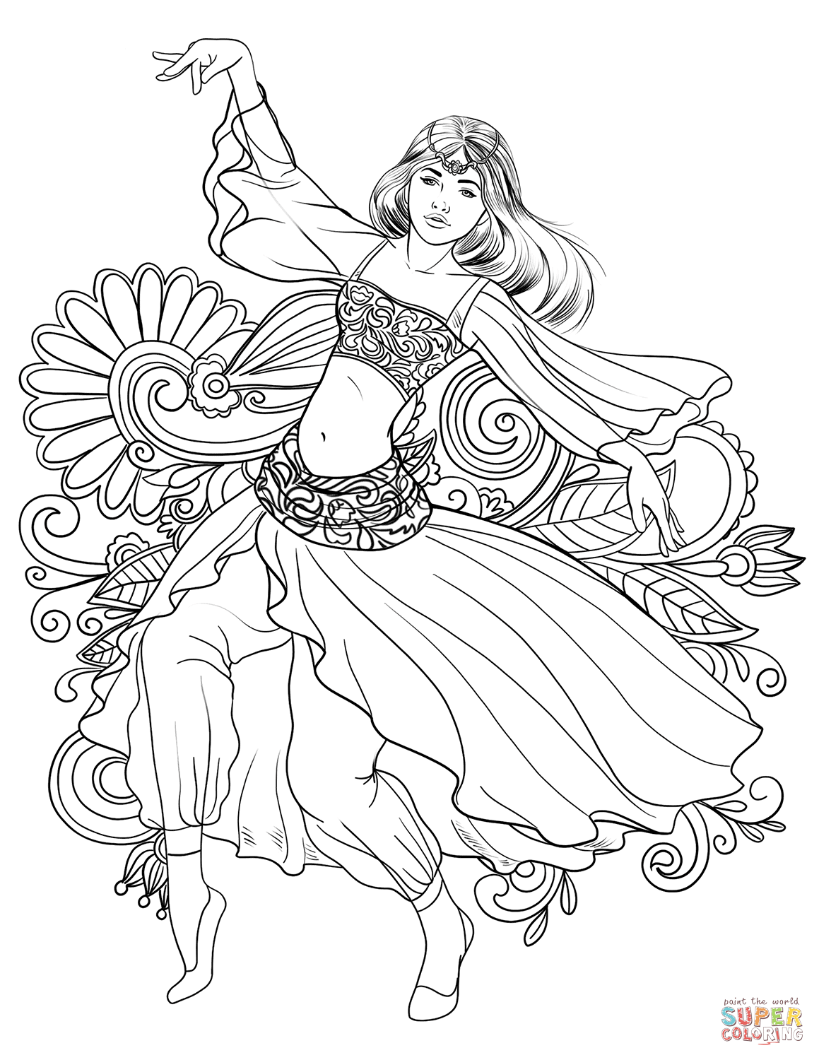 Dancers Coloring Pages Free Printable 145