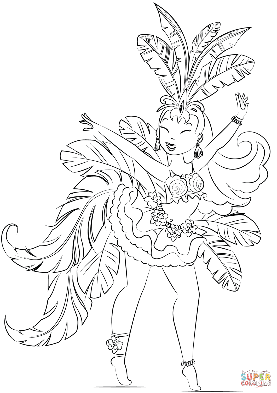 Dancers Coloring Pages Free Printable 179